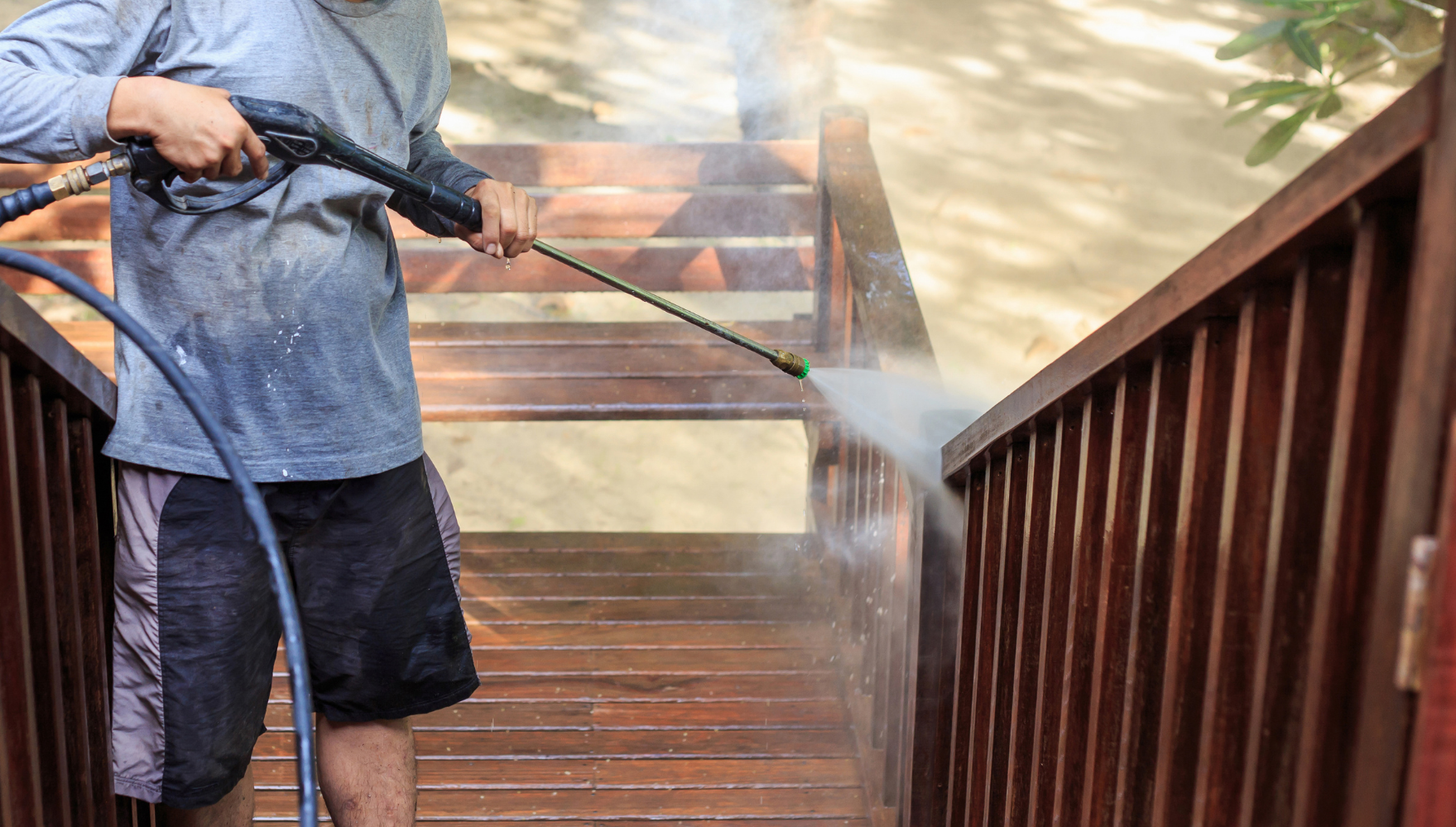 Wood pressure washing service Columbia SC