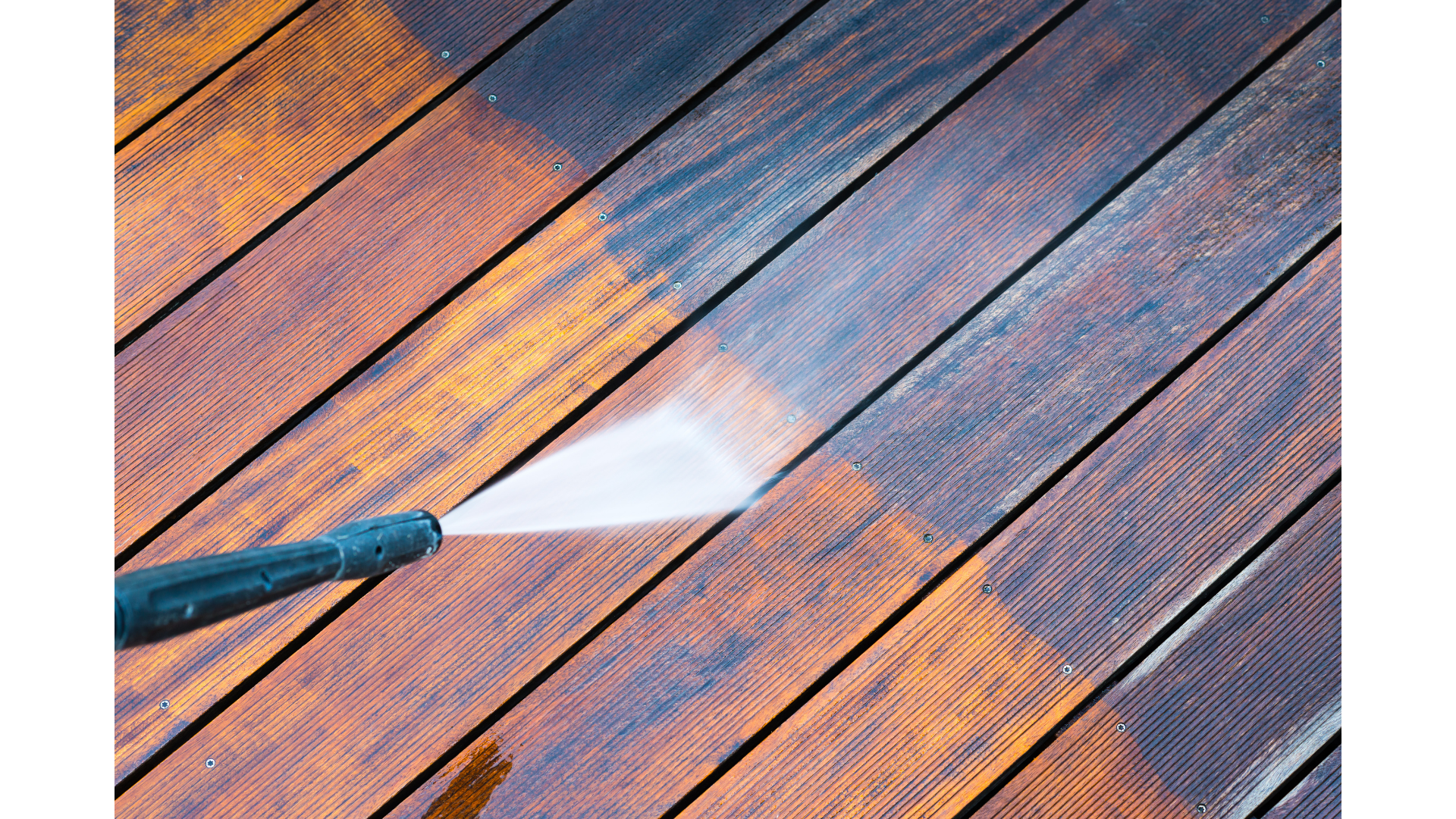 Wood Deck soft wash cleaning service Columbia, SC