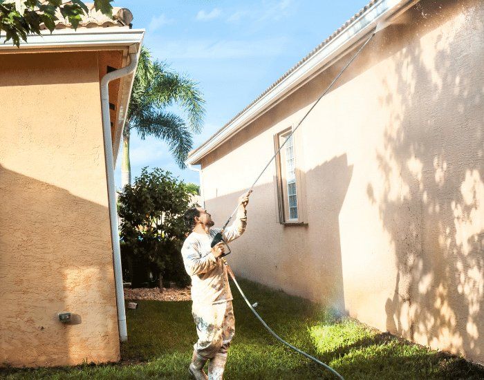 House exterior power washing service