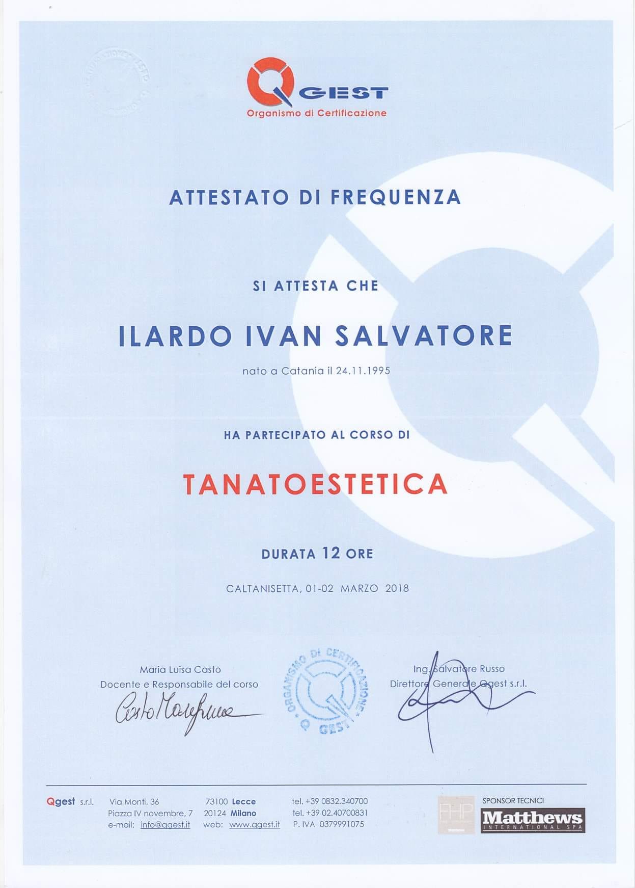 attestati agenzia funebre