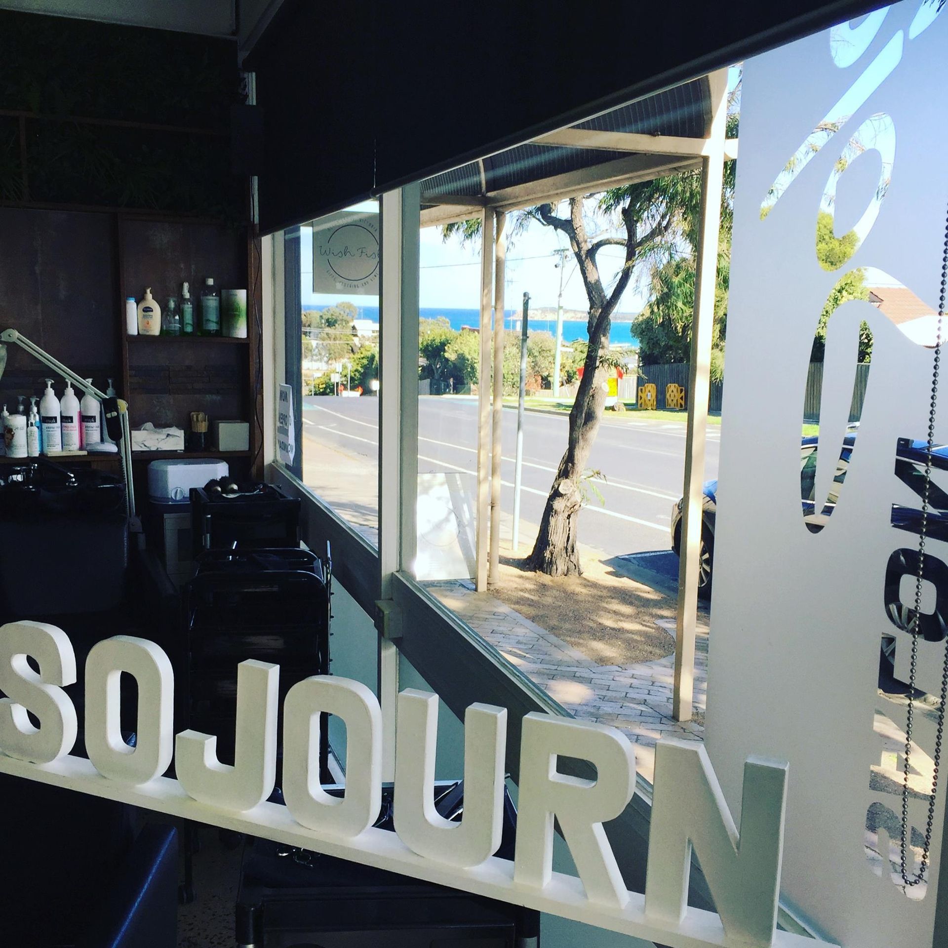 Salon Sojourn | Image of their Brand Name Sign Inside of the Parlor | Ocean Grove, VIC