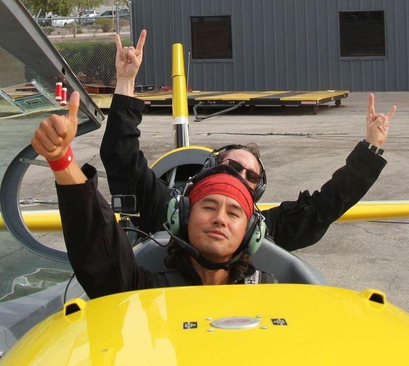 Garrett Gee of the Bucket List Family takes flight at Sky Combat Ace in Las Vegas

