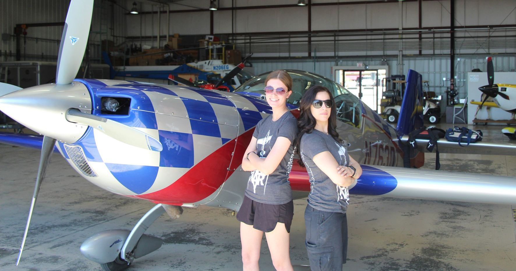 Badass female aviators in Las Vegas 
