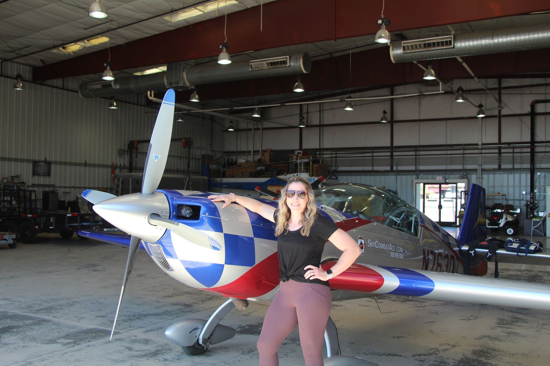 A former F-16 fighter jet pilot flies in Las Vegas