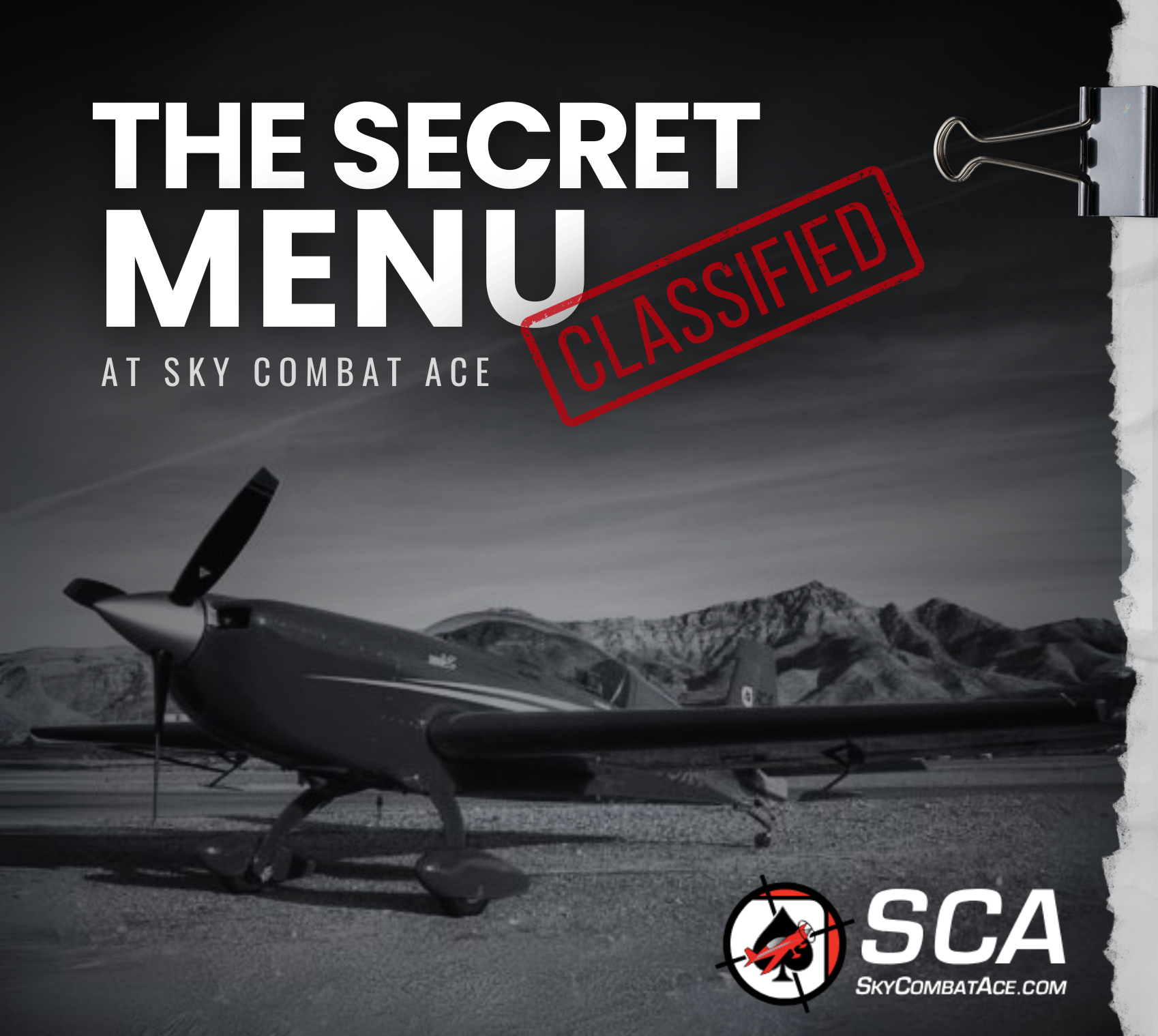 Introducing the Sky Combat Ace Secret Menu, the ultimate Las Vegas adventure