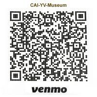 QR code for the CAI-YV-Museum on Venmo. The code is black and white.