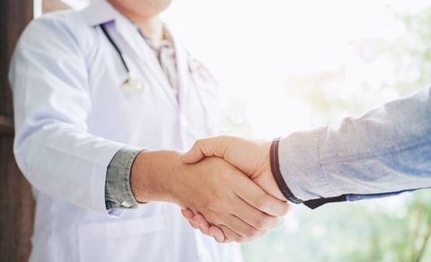 Doctor And Patient Shaking Hands — Dunnellon, FL — Bellam Medical Clinic