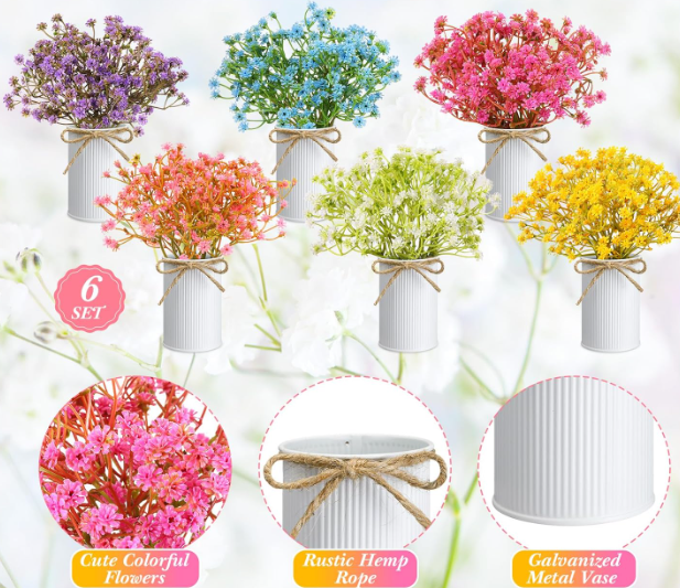 faux baby breath pastel flower