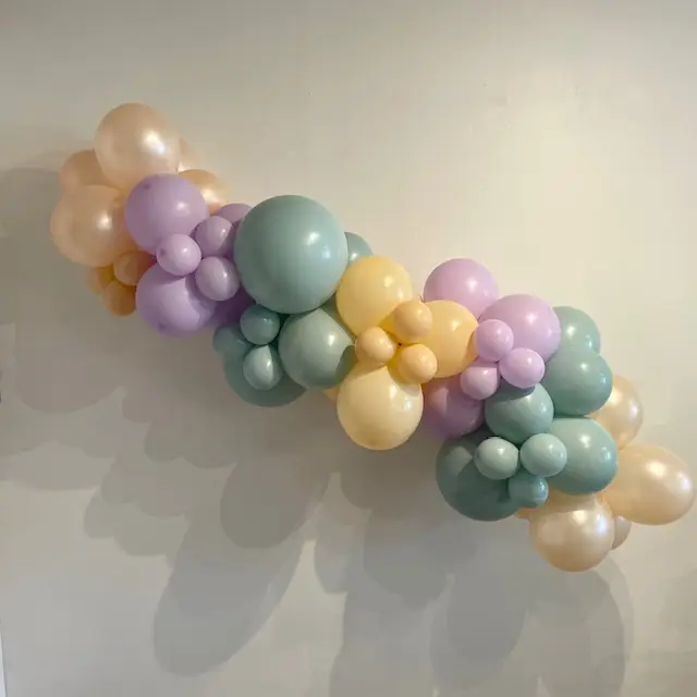 Organic Pastel Balloon Garland