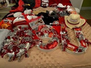 Photo of the letter B that can be filled as a charcuterie board.