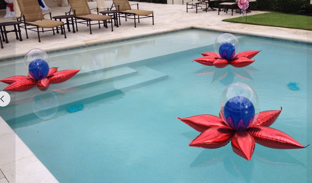 Balloon Decor for Pool