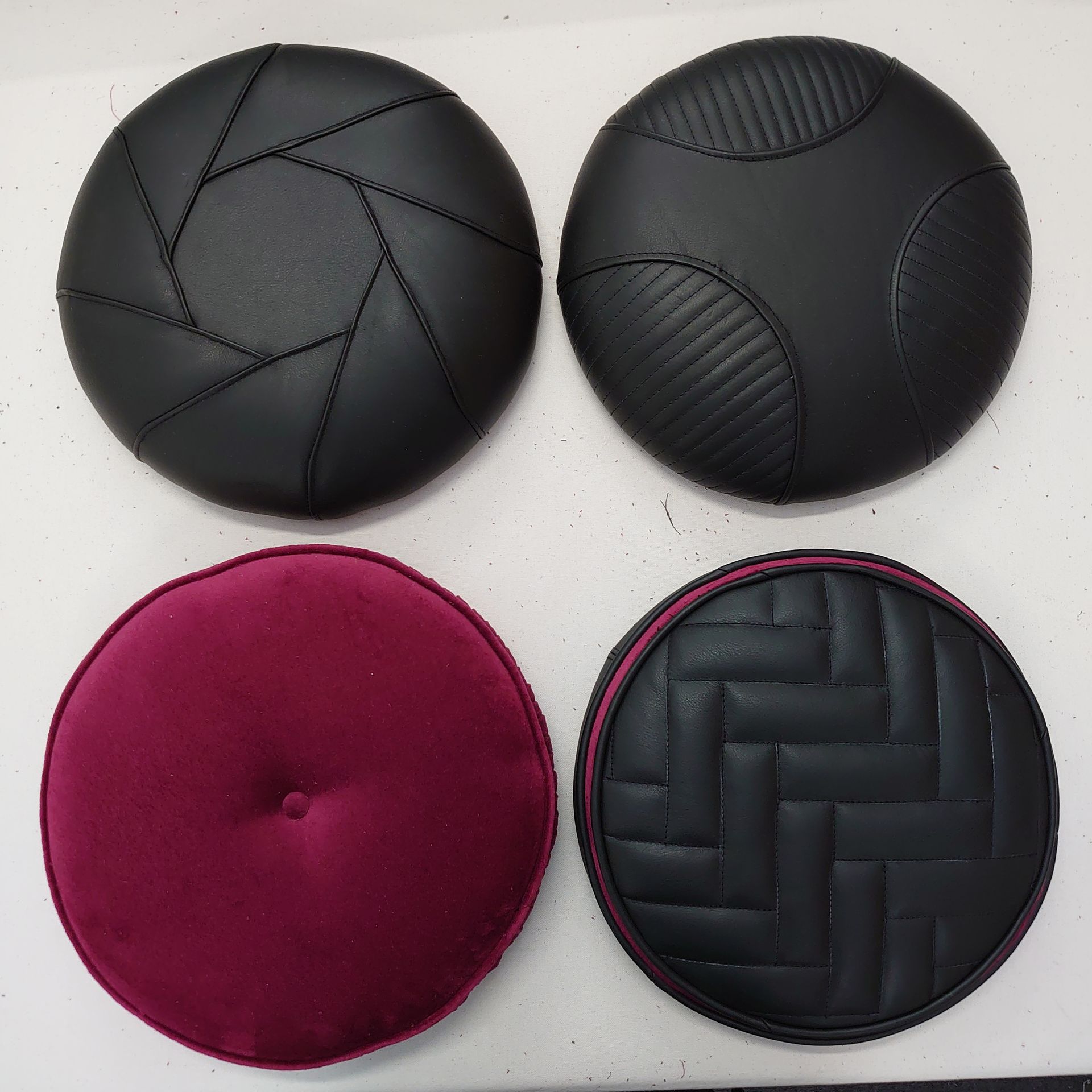 Four stool tops. prototypes made for 