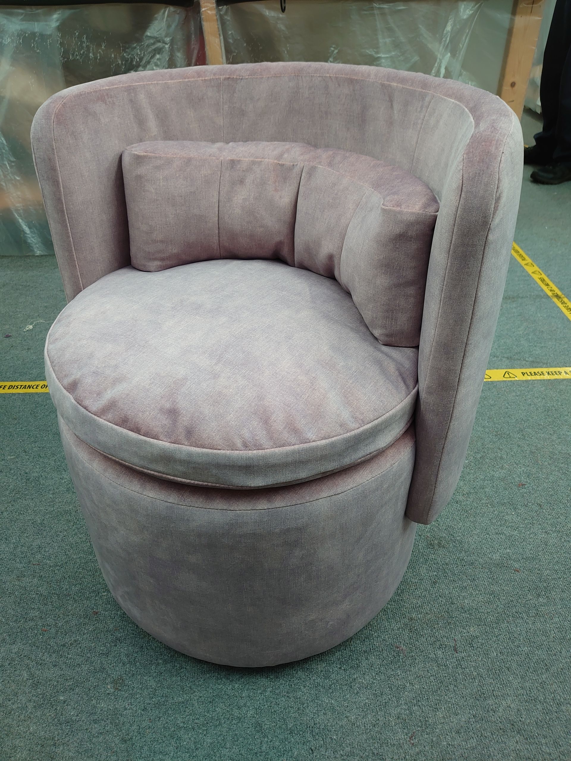 Pink swivel chair made for the catwoman set on 