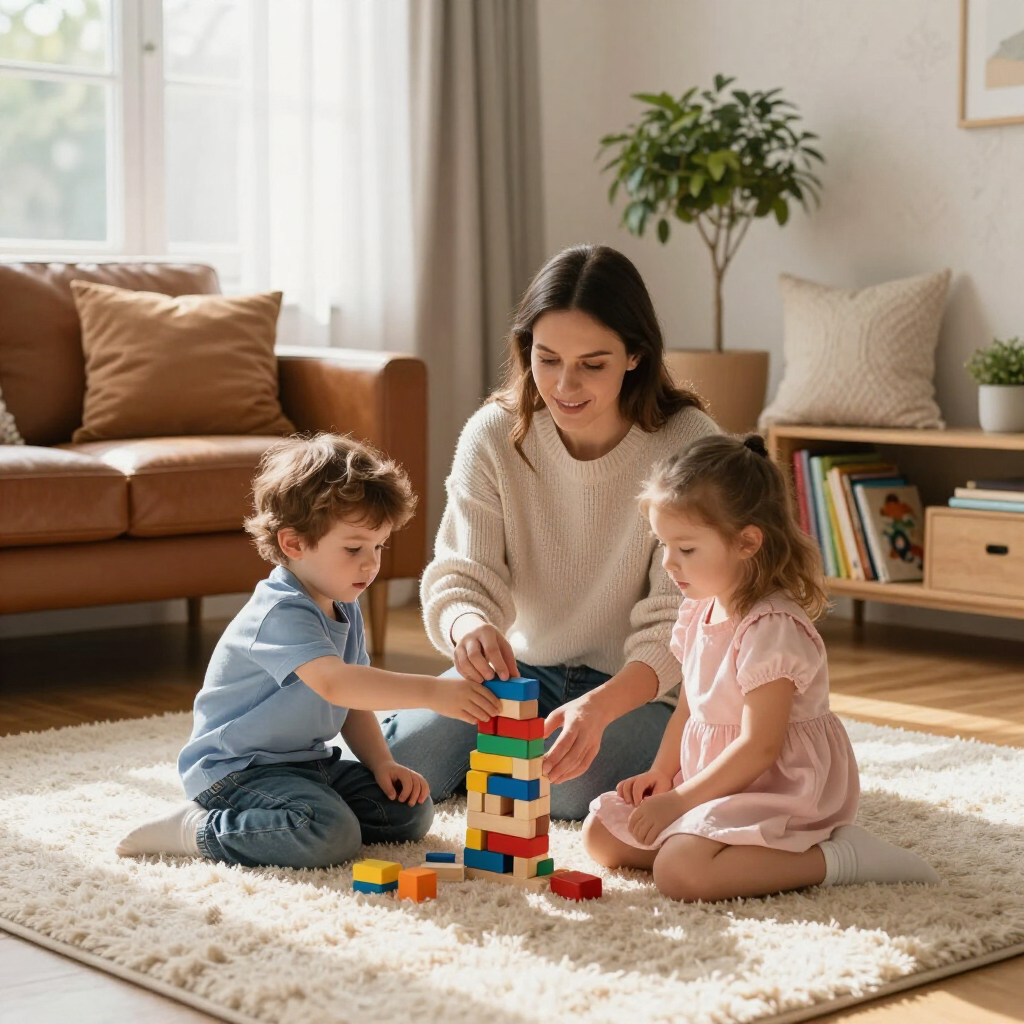 Ropa de bebé extendida sobre un fondo lavanda: body blanco, gorros de colores pastel, calcetines, osito de peluche y chupete.
