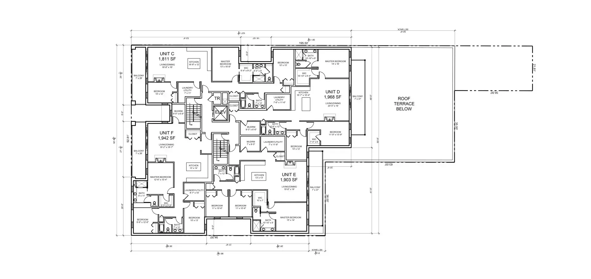 A black and white floor plan of a building on a white background.