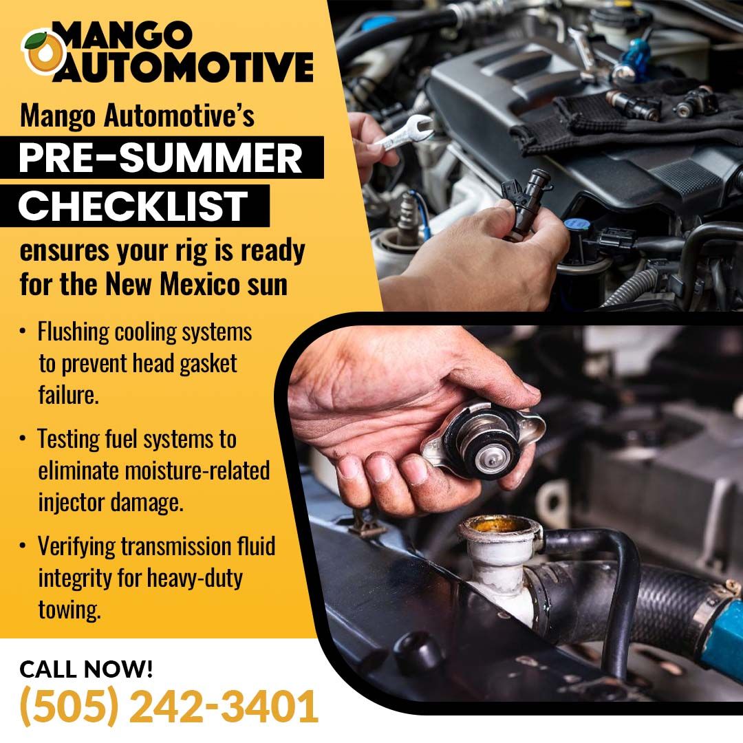 pre summer maintenance checklist in the Valley Albuquerque