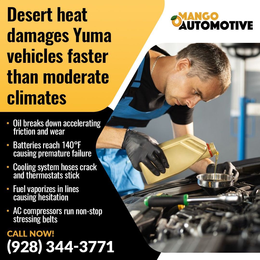 Expert Guide to Performance Issues Needing Auto Repair in Yuma