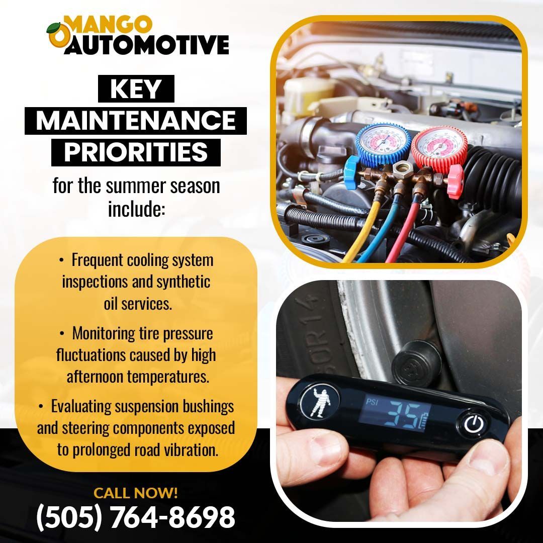 Key maintenance priorities- Mango Autmotive (Downtown)