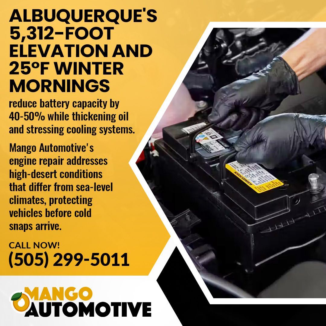 engine repair at the Heights, Albuquerque,