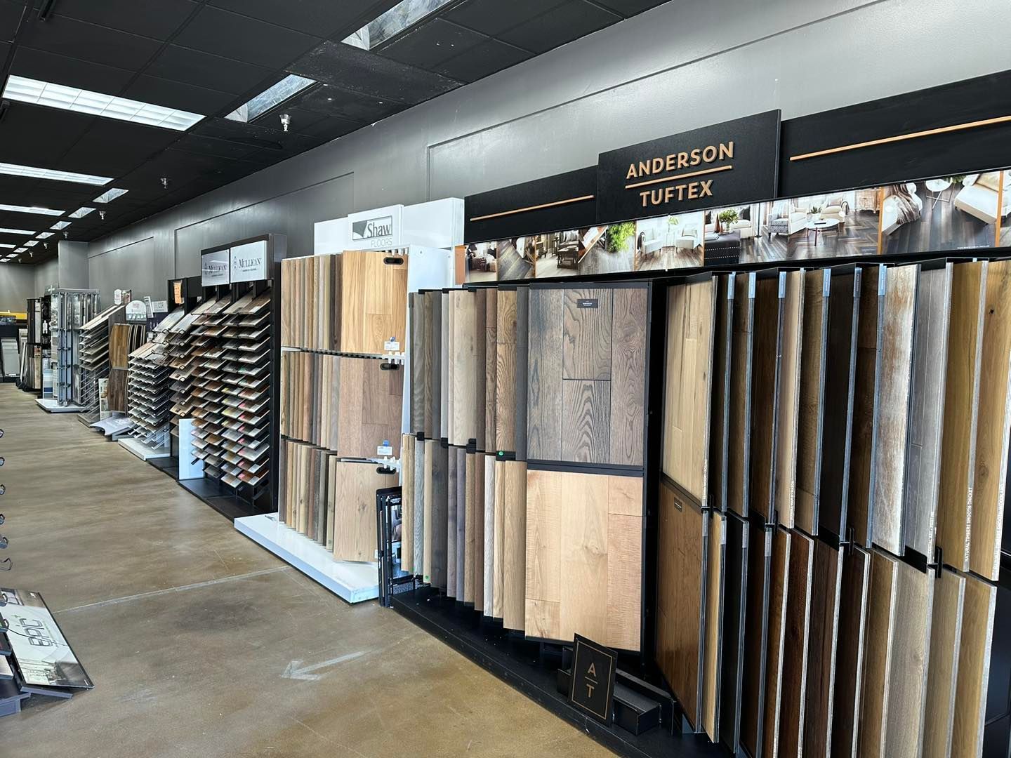 A store filled with lots of different types of flooring.