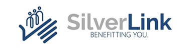 SilverLink logo with a hand, people, and text "SilverLink Benefiting You."
