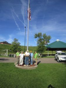 Flag Raising Area — Sioux City, IA — L & L Builders Co.