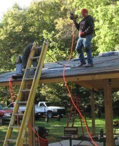 Shelter Installation At Stone Park — Sioux City, IA — L & L Builders Co.