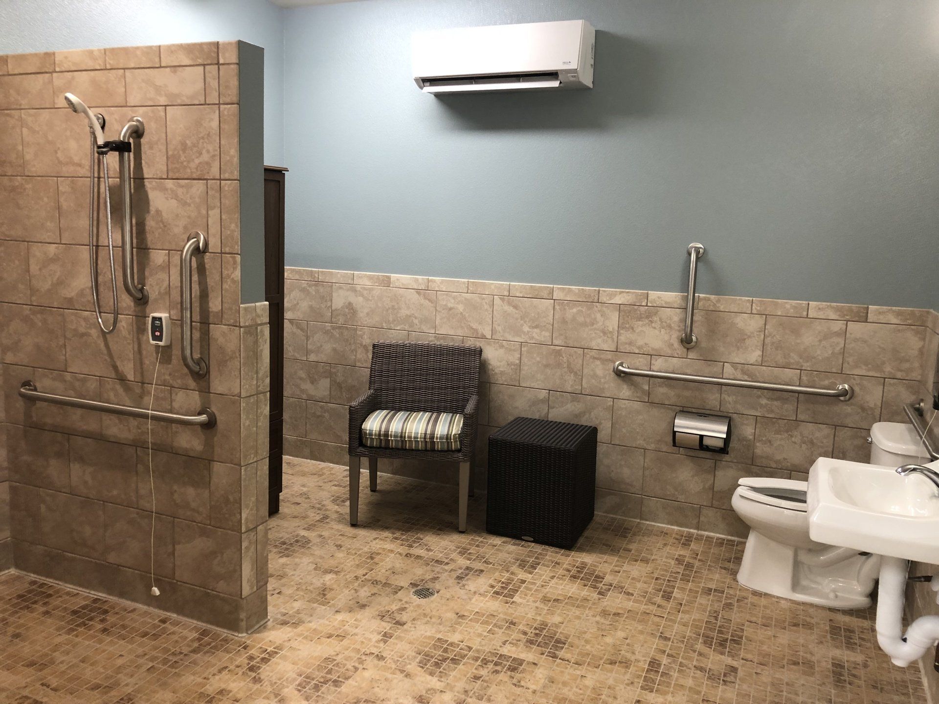 Health Center Bathroom — Sioux City, IA — L&L Builders Co.