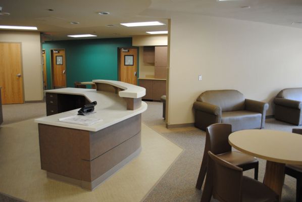 Jackson Recovery Adolescent Hospital Reception Area — Sioux City, IA — L & L Builders Co.