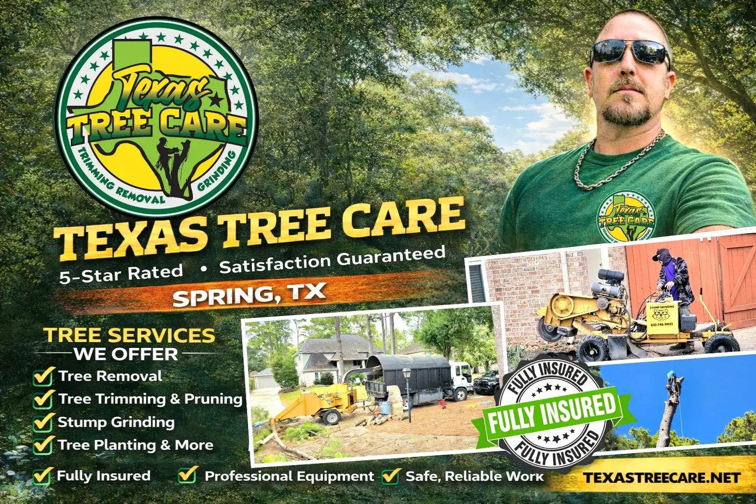Tree Service Areas Near Spring TX | Texas Tree Care