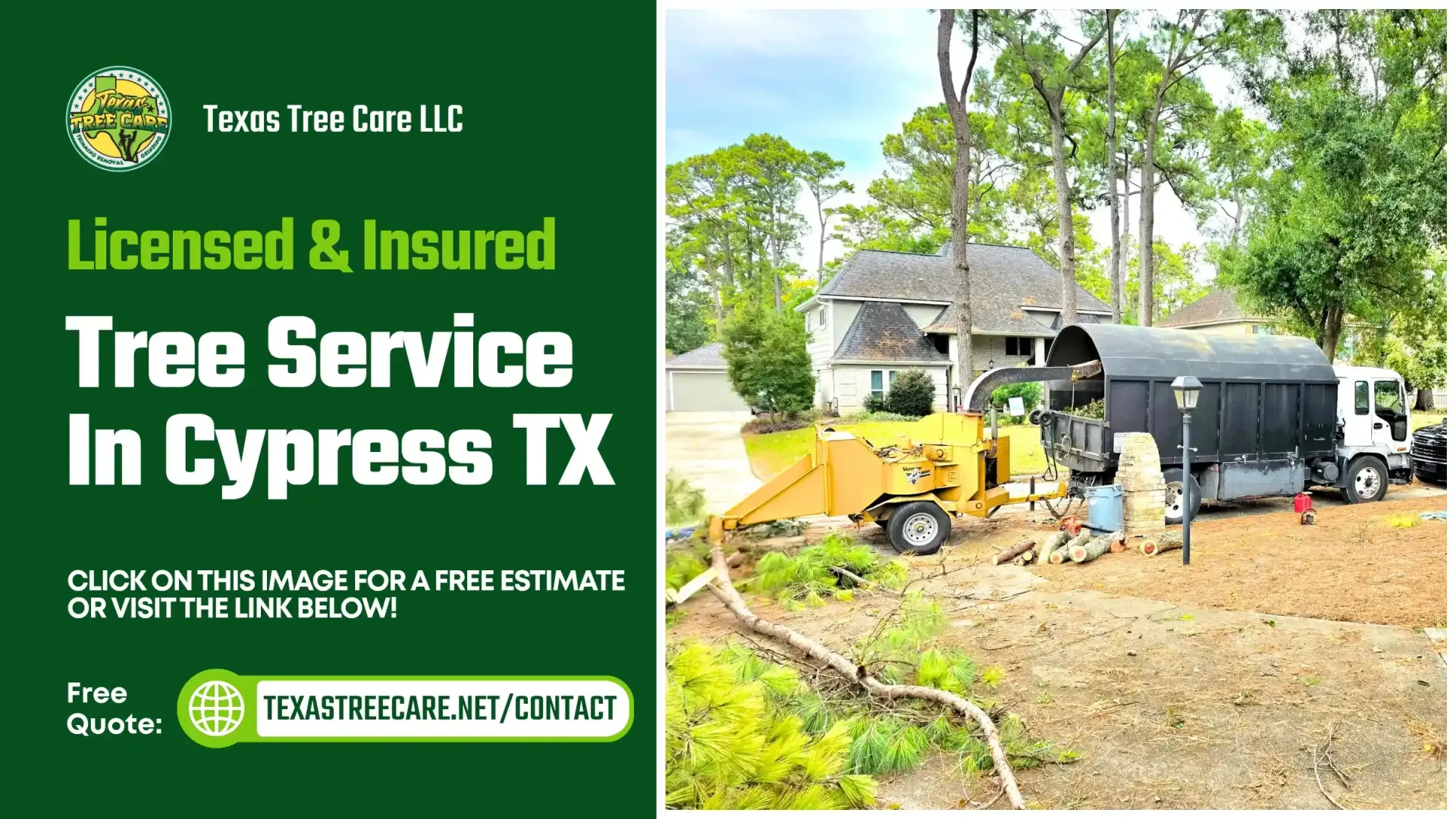 Tree Service Cypress TX - Tree Removal & Trimming Services