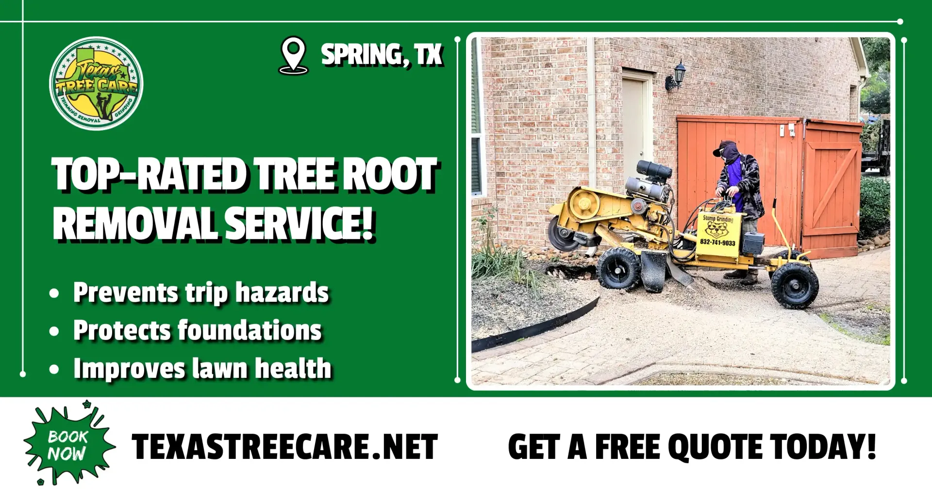 Tree Root Removal Service - Texas Tree Care