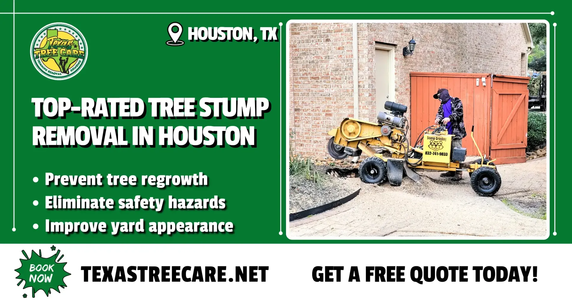 Tree Stump Removal Houston | Texas Tree Care