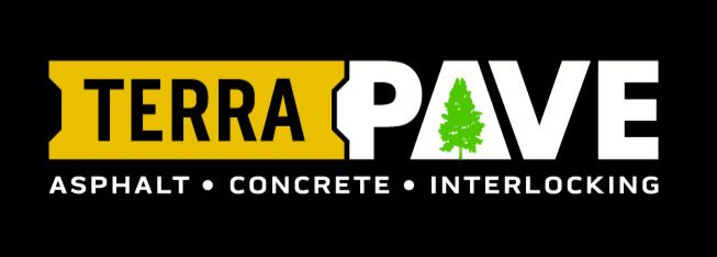 The logo for terra pave asphalt concrete interlocking