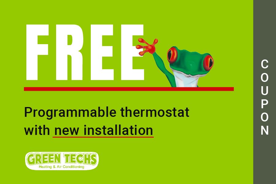 Free programmable thermostat with new installation