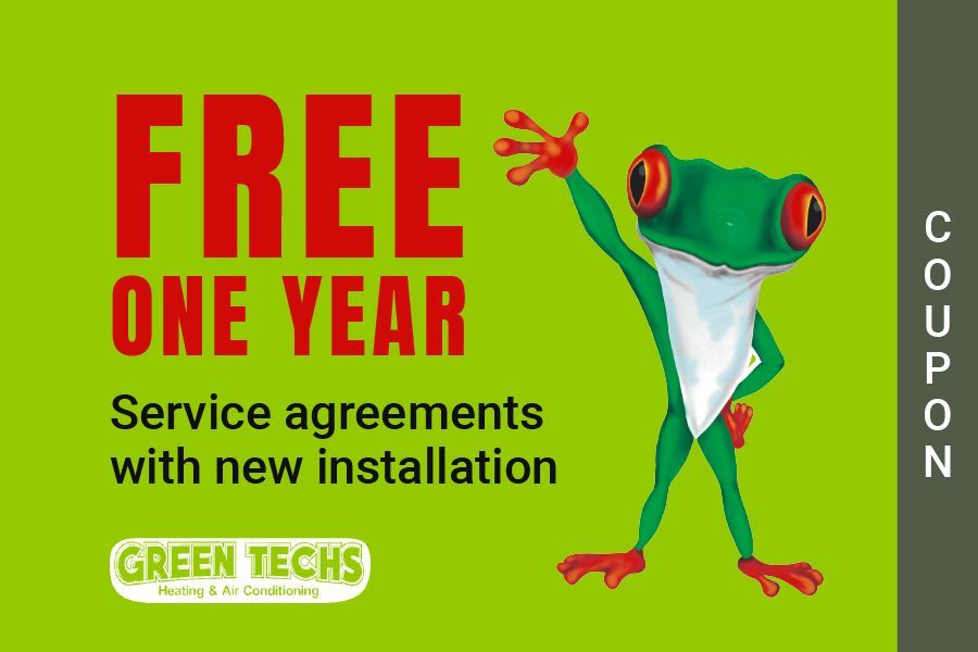 Free one year service agreement with new installation