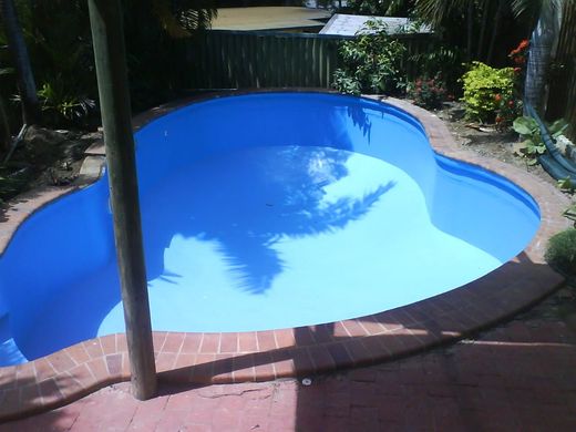 Completed work on Pool Resurfacing Sapphire Blue colour pool
