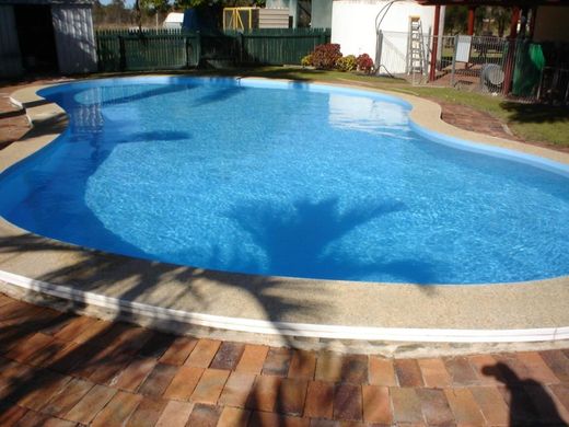 View of the pool after fibreglass resurfacing