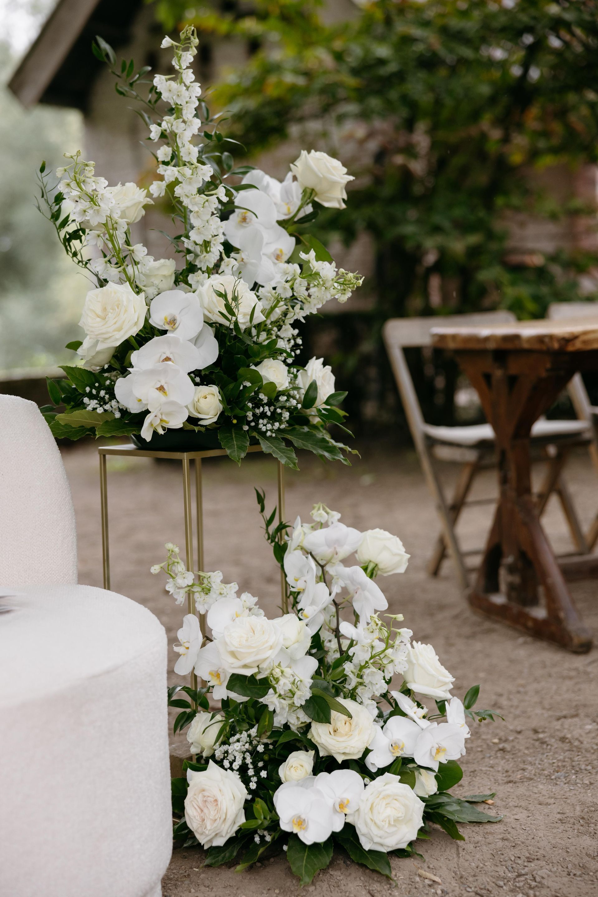 Gouden standaard,bruiloftdecoratie, gouden standaard tafel