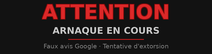 Arnaque au fa avis négatif (Google Review)