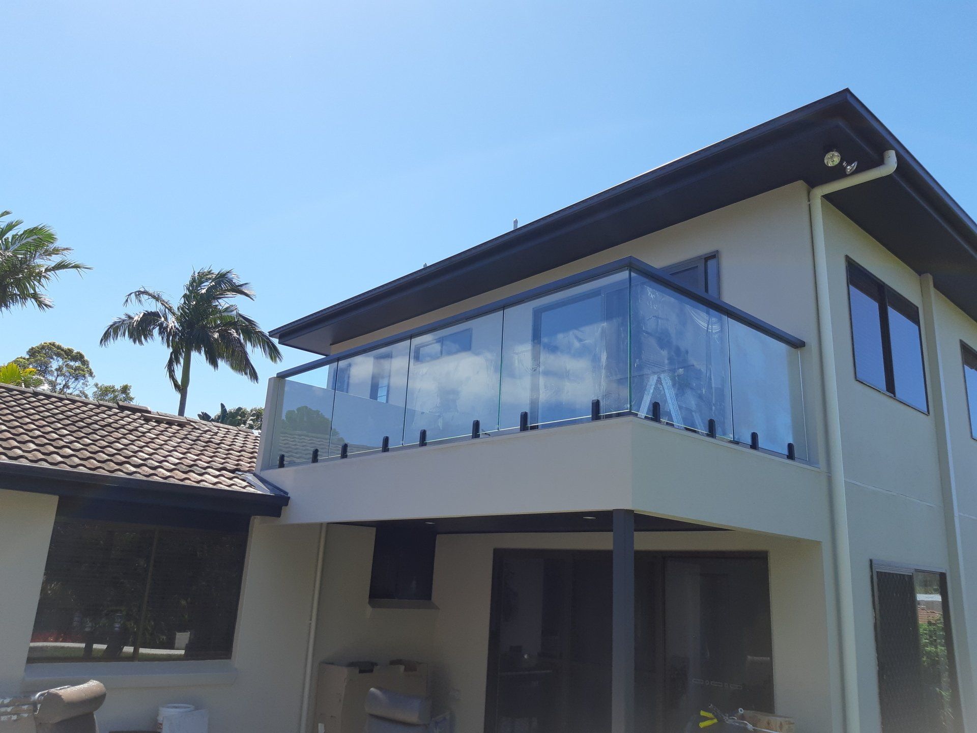Glass balcony balustrade  — Boambee Home Improvements in Coffs Harbour, NSW