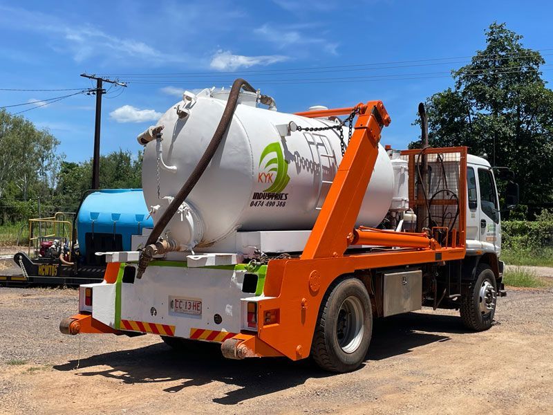 Truck loaded with potable water — Waste Management in Katherine, NT