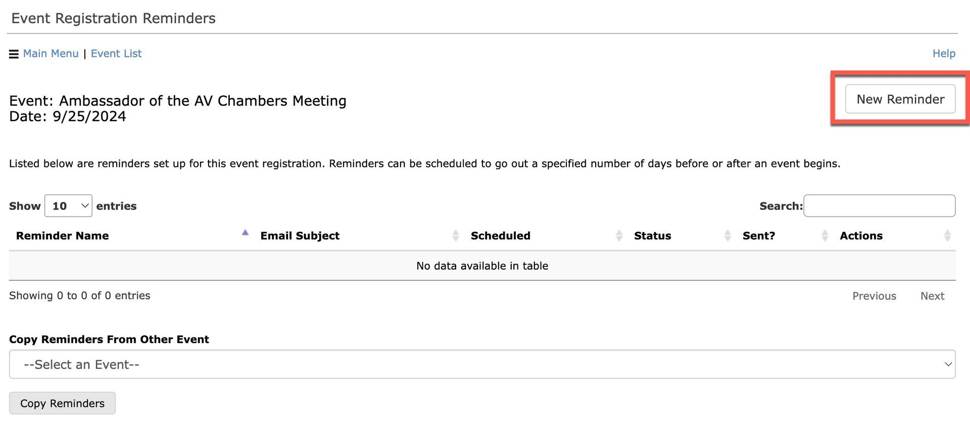 A web page showing a 