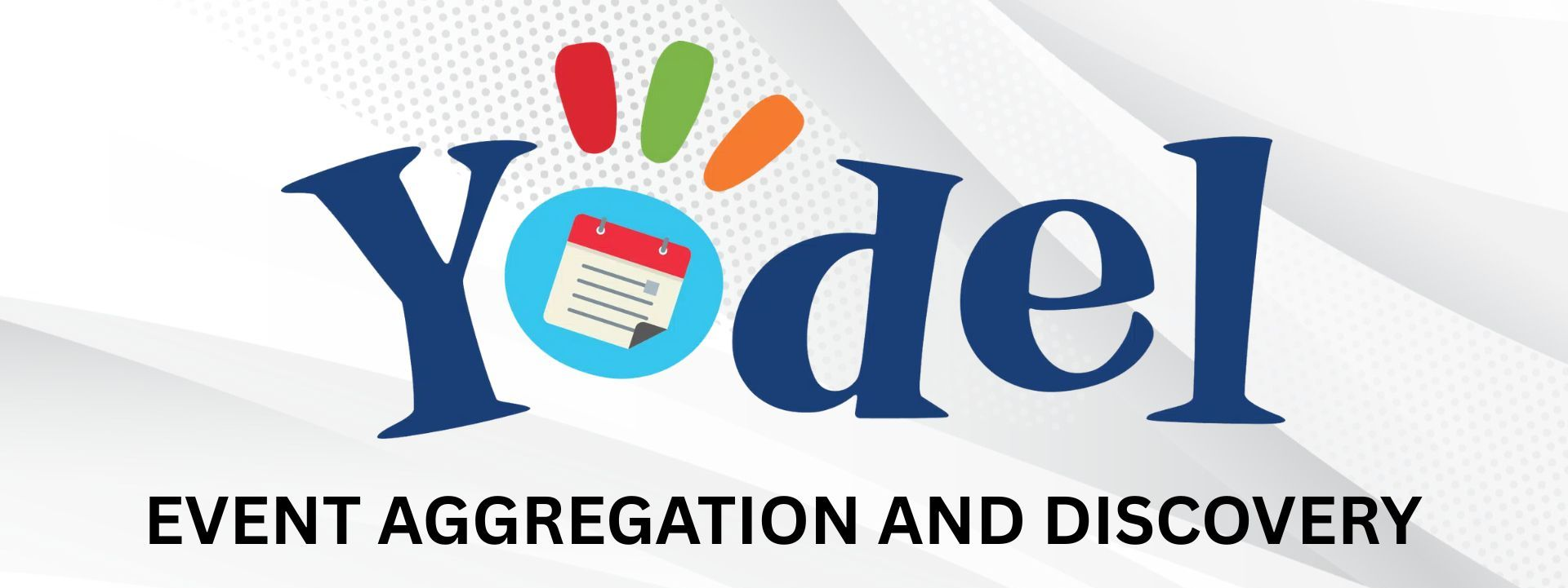 Yodel logo plus Pippily logo, event aggregation and discovery.