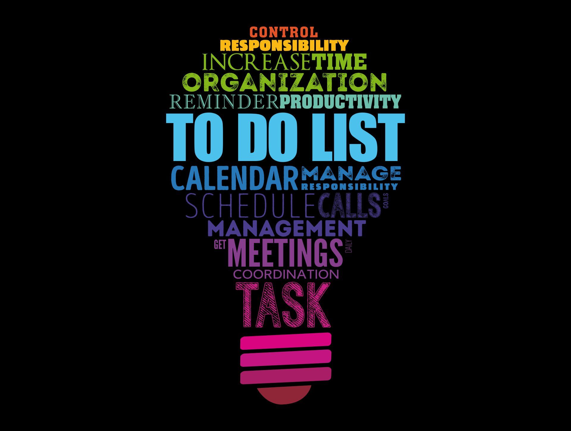 Lightbulb-shaped graphic with the text 