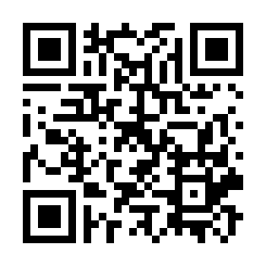QR code with black and white squares.