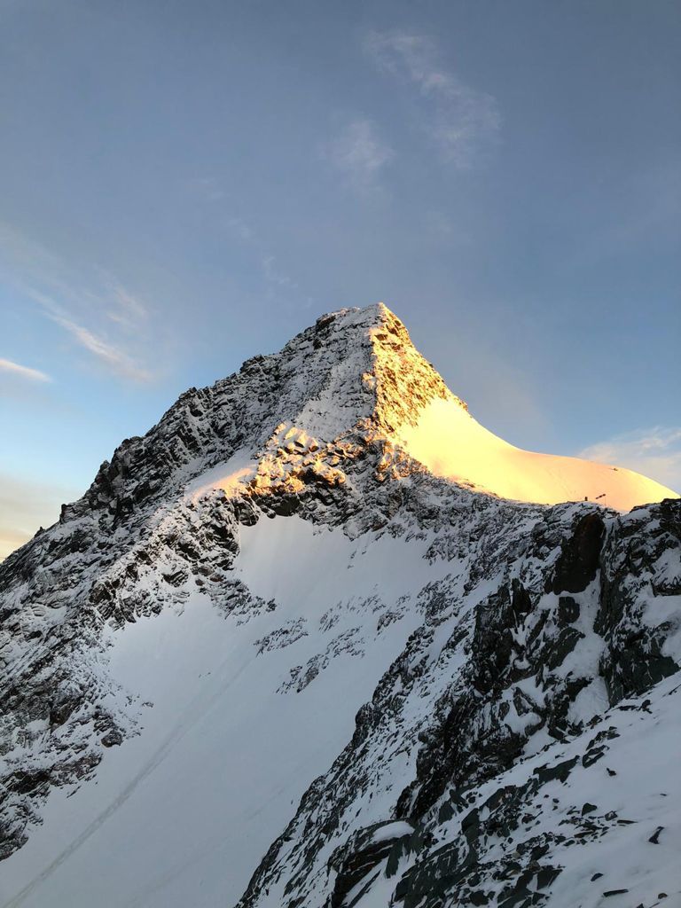 Gipfel stürmen in der Bergwelt