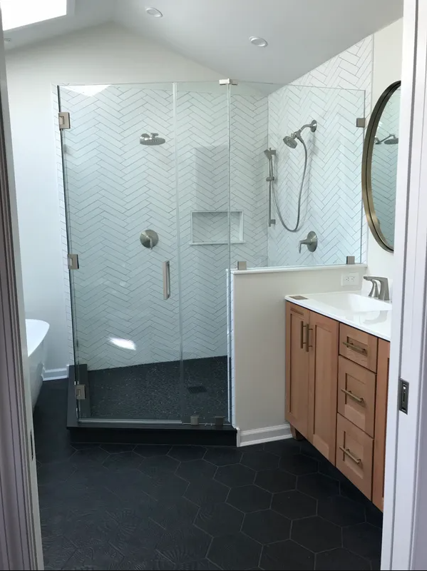 Bathroom with Shower and Bath Tub — Allentown, PA — Premier CCM, INC