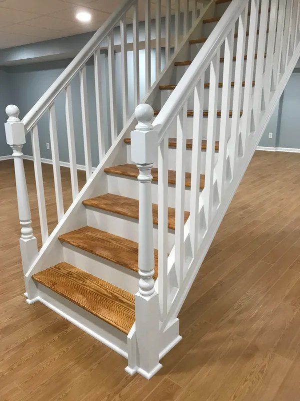 Basement Stairs Remodeled Nicely Installed Countertop — Allentown, PA — Premier CCM, INC