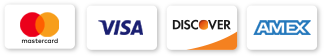 A visa , mastercard , discover , and amex logo